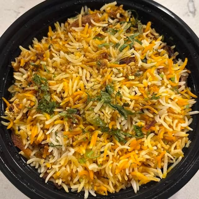 Hyderabadi Paneer Dum Biryani.