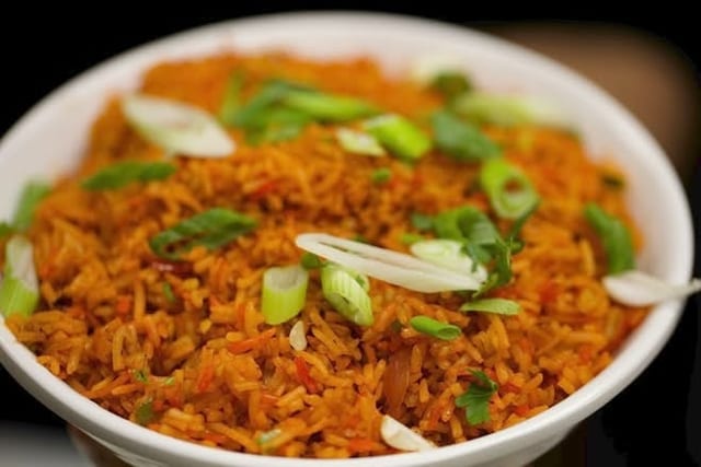 Schezwan Chicken Fried Rice.